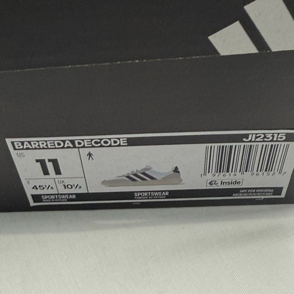 adidas Barreda Decode U Grey White Black JI2315 Men\'s Size 11 main image 11